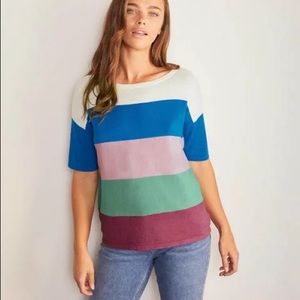 Boden Berkeley Knitted Tee - Multi Stripe